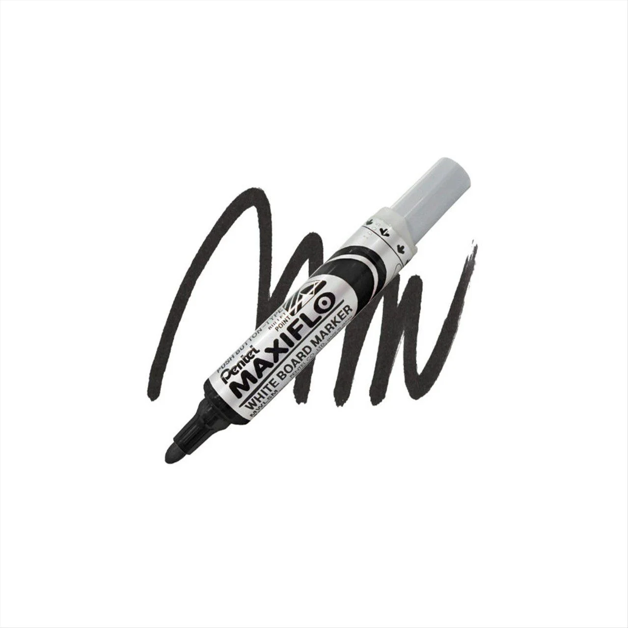 Φωτογραφία προϊόντος: Pentel Μαρκαδόρος Πίνακα Maxiflo Μαύρο - ΡΗΜΠΙ-MWL5MVA