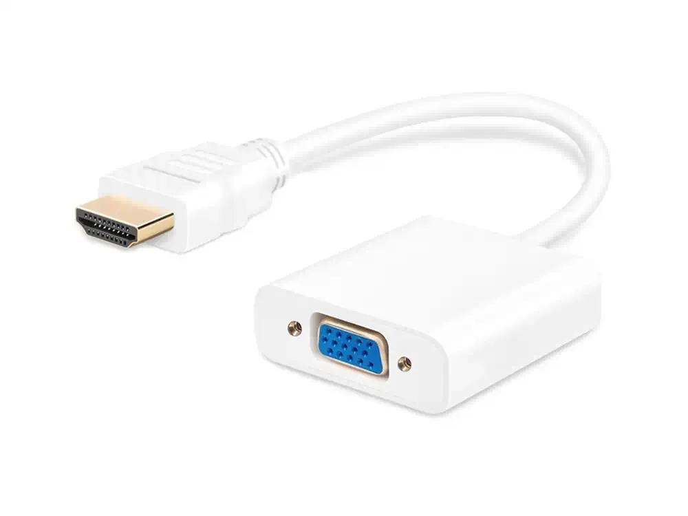 Φωτογραφία προϊόντος: PowerTech Αντάπτορας HDMI (M) Σε VGA (F) 1920x1200p Λευκό (PTH-024)