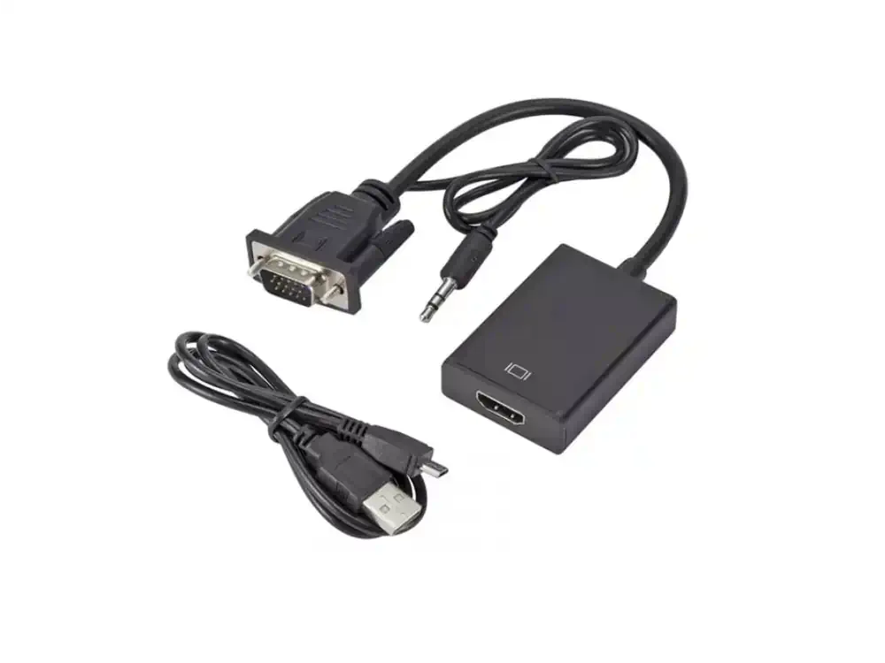 Φωτογραφία προϊόντος: PowerTech Αντάπτορας VGA +amp; 3.5mm Σε HDMI Μαύρος (PTH-078)