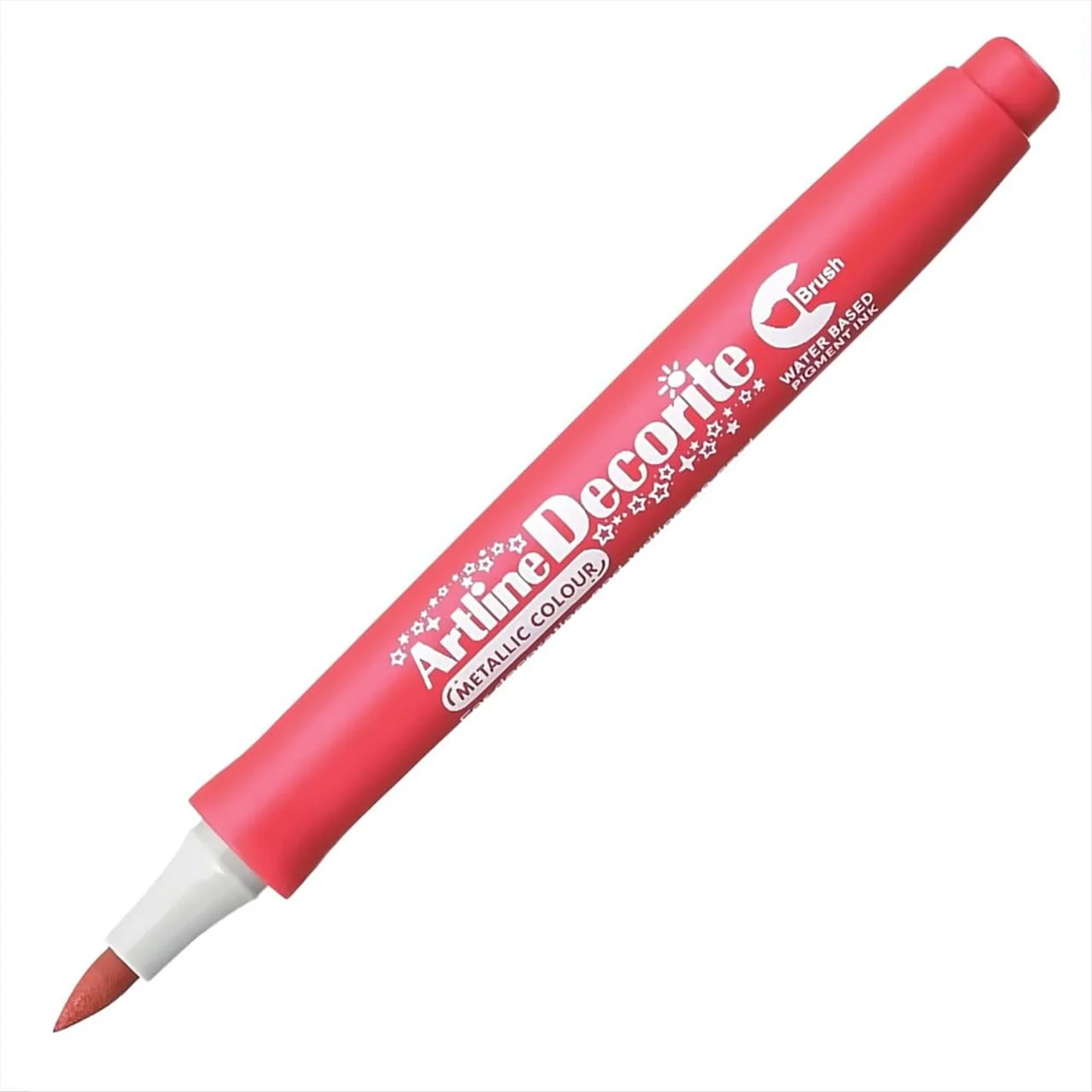 Φωτογραφία προϊόντος: Artline Μαρκαδόρος Decorite Brush Standard Metallic Red - EDFM-F-METALLIC-RED