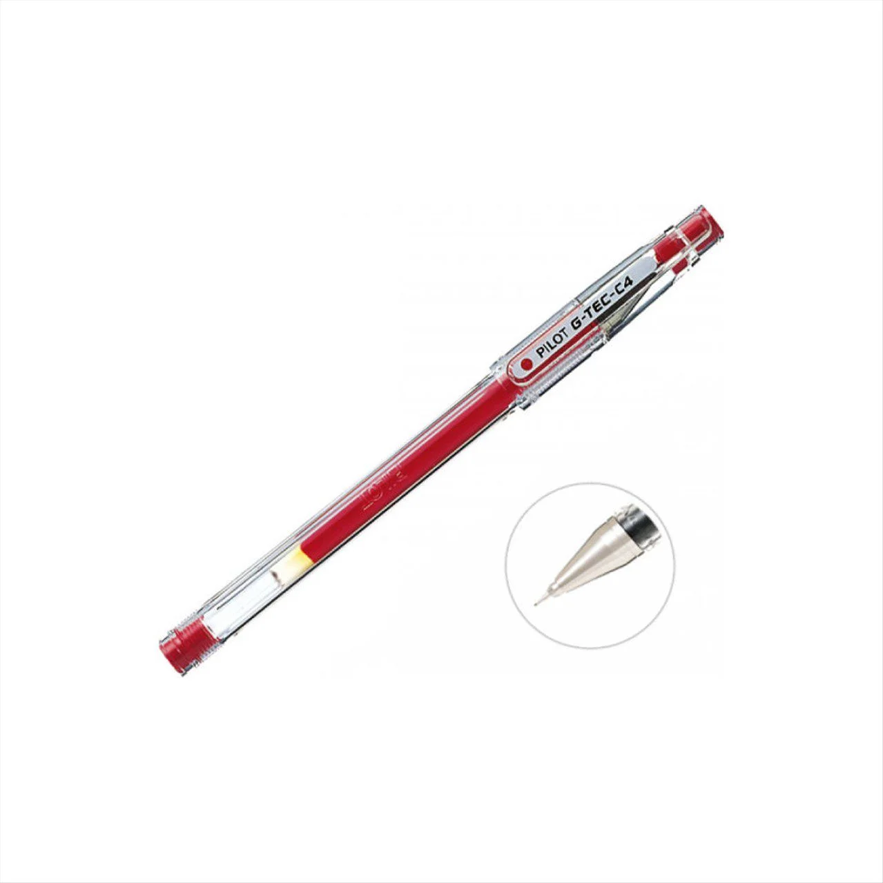 Φωτογραφία προϊόντος: Pilot HI-TEC-C4 Στυλό Gel Ultra Fine 0.4mm Κόκκινο Μελάνι - BL-GC4-R
