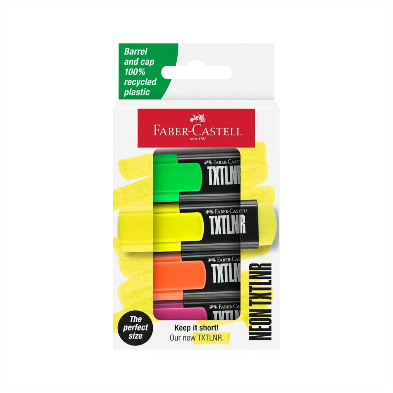 Φωτογραφία προϊόντος: Faber Castell Mαρκαδόρος Yπογράμμισης Mini Neon Σετ 4τμχ. - 154204