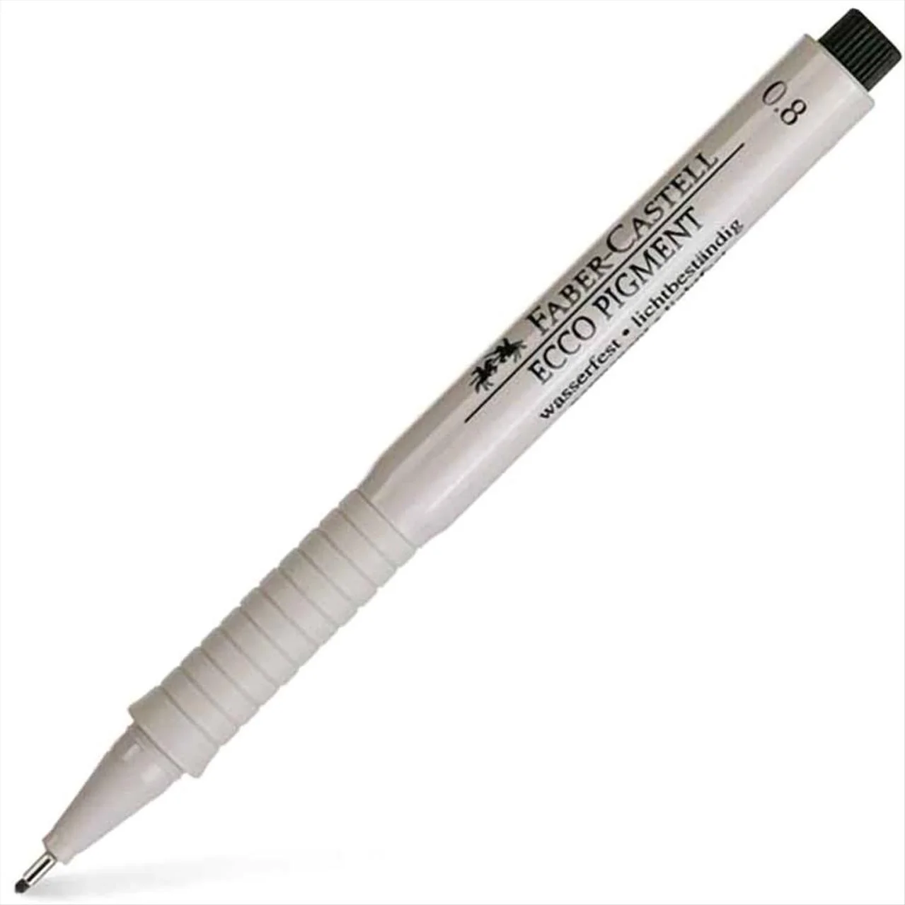 Φωτογραφία προϊόντος: Faber Castell Μαρκαδόρος Σχεδίου Ecco Pigment 0.8 Black - 12310304.08