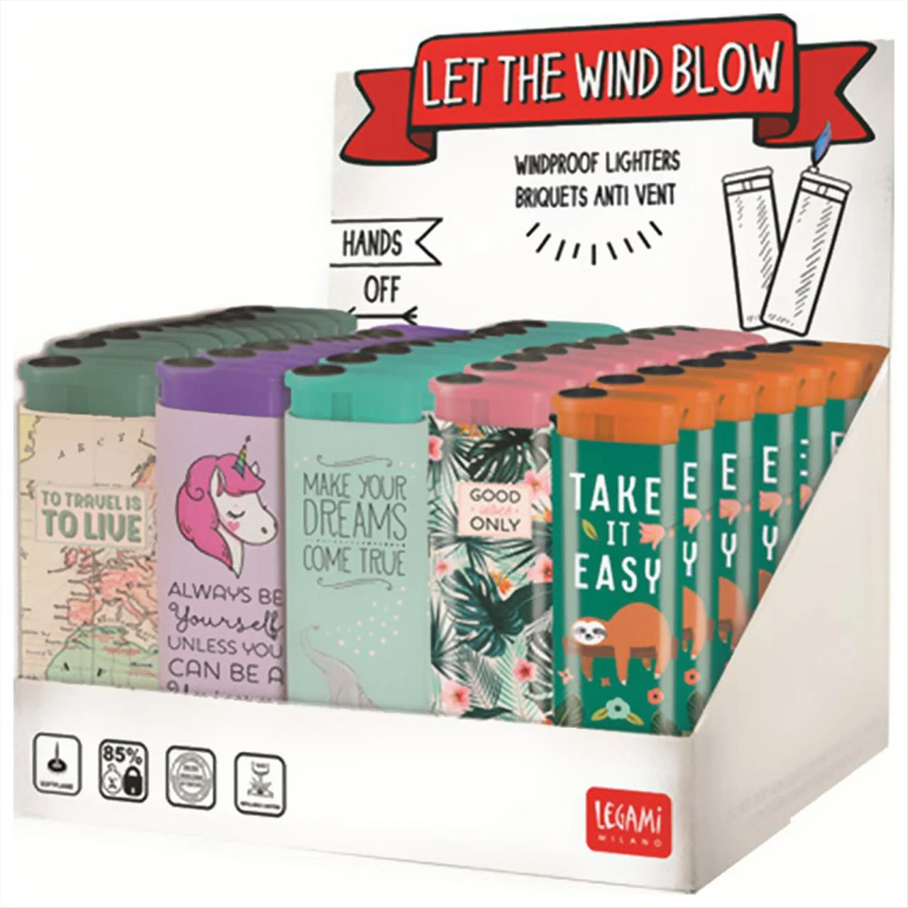 Φωτογραφία προϊόντος: Legami Lighters Let The Wind Blow - BLKIT3
