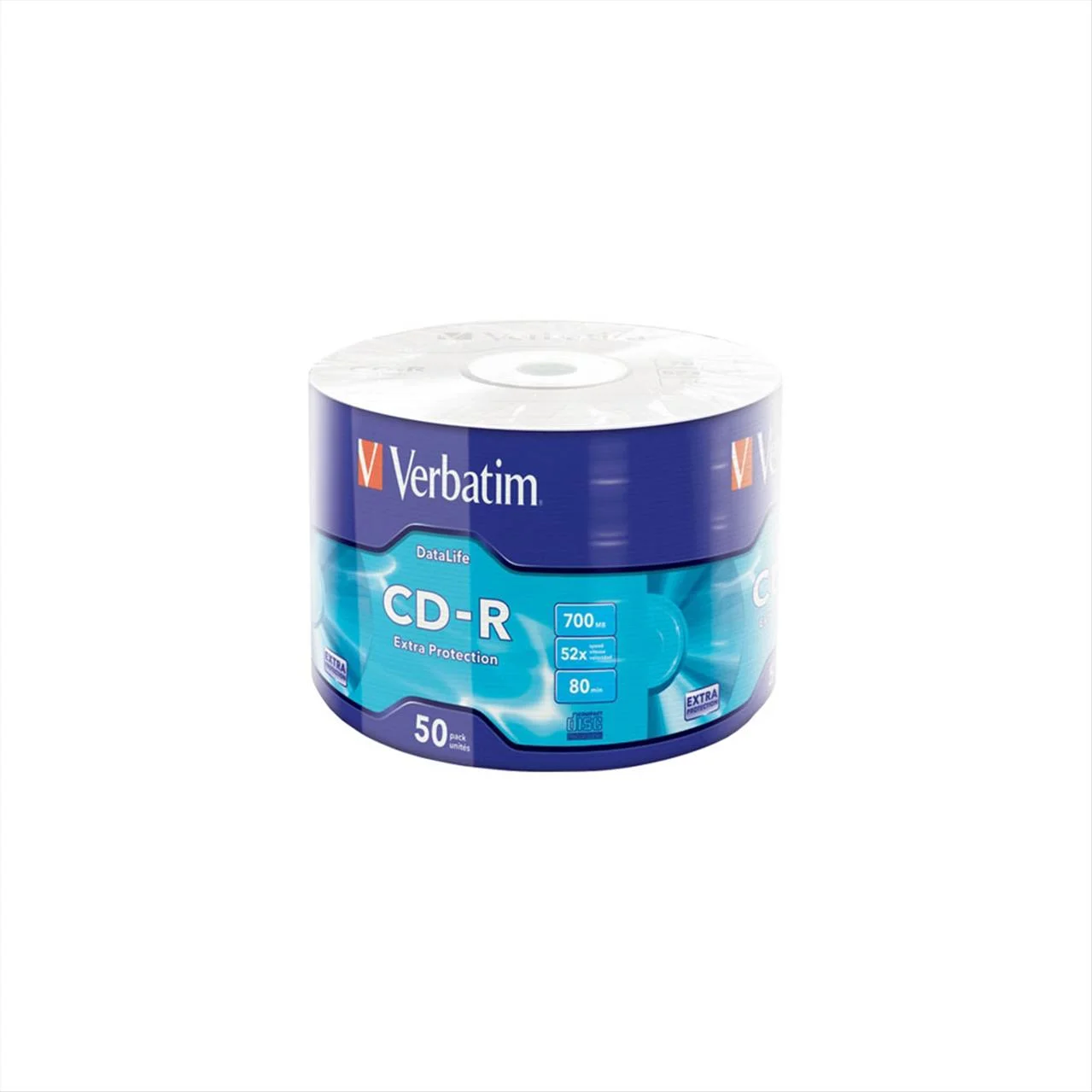 Φωτογραφία προϊόντος: Verbatim CD-R 700MB 52x 50τμχ. Συρρικνωμένο - 43787