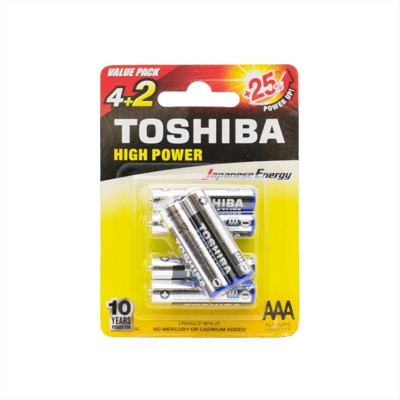 Φωτογραφία προϊόντος: Toshiba Mπαταρίες Alkaline AΑΑ 4+2 Δώρο - 448.1.589294