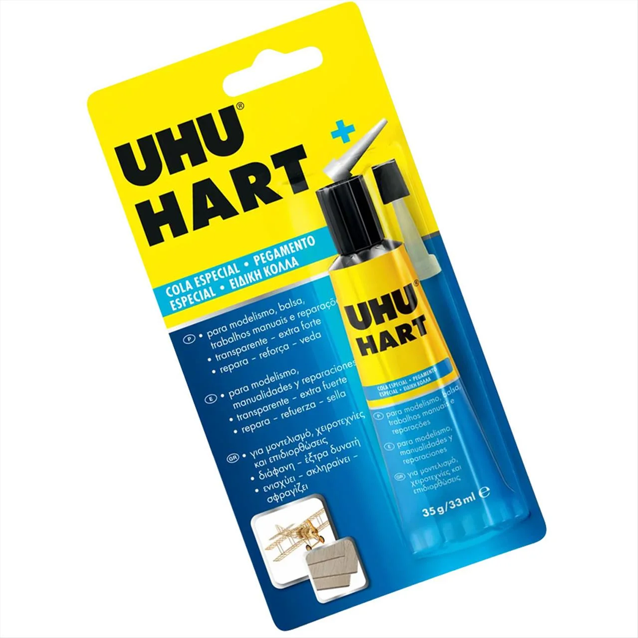 Φωτογραφία προϊόντος: UHU Κόλλα Hart Ειδική Για Ξύλο 35ml - 11524