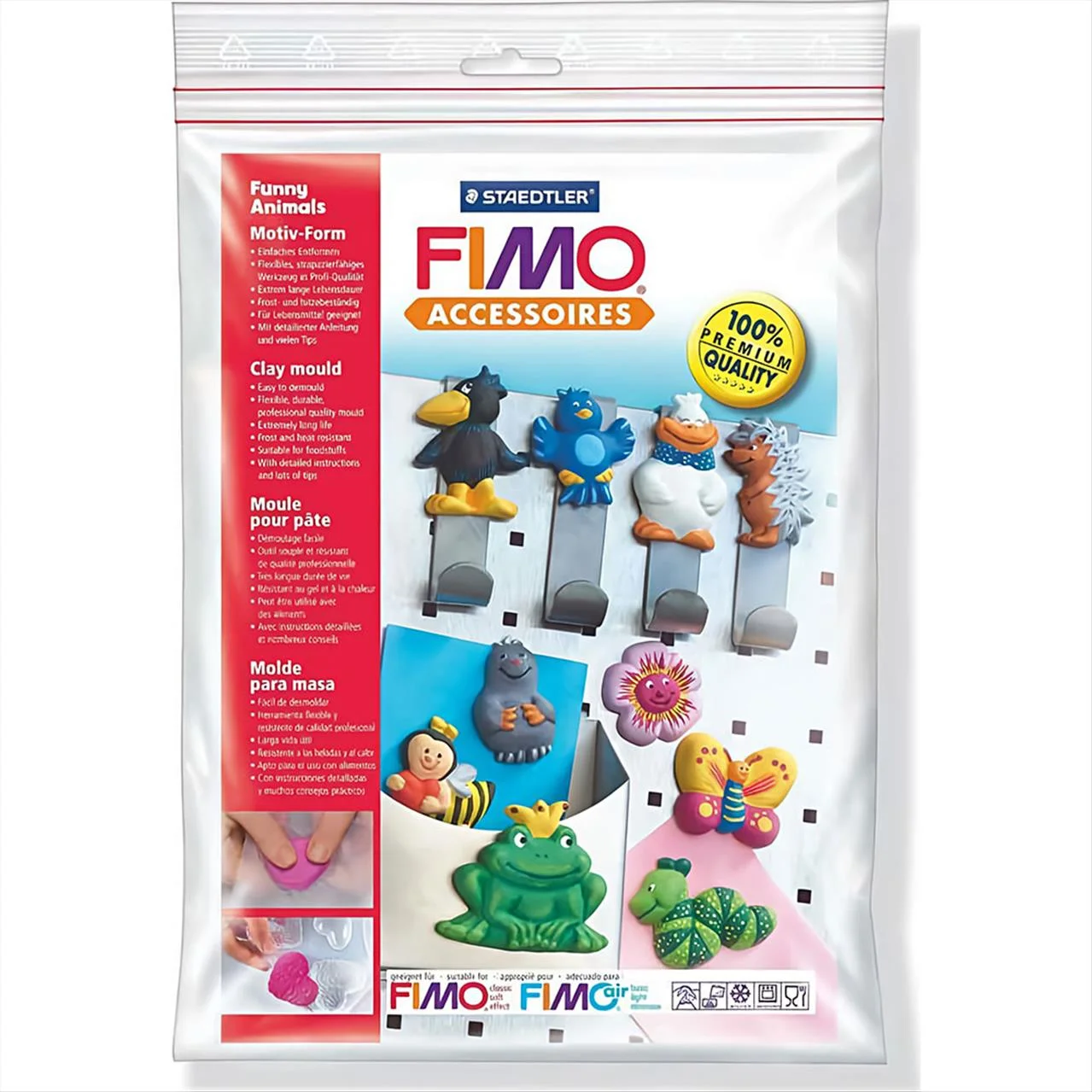 Φωτογραφία προϊόντος: Staedtler Καλούπι Fimo Push Mould Ζωάκια Funny Animals - 8742-09