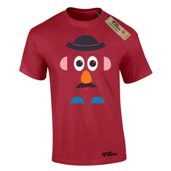 Φωτογραφία προϊόντος: Ανδρικό μπλουζάκι t-shirt βαμβακερό Takeposition Potato Face, Πορτοκαλί, 320-1400-11