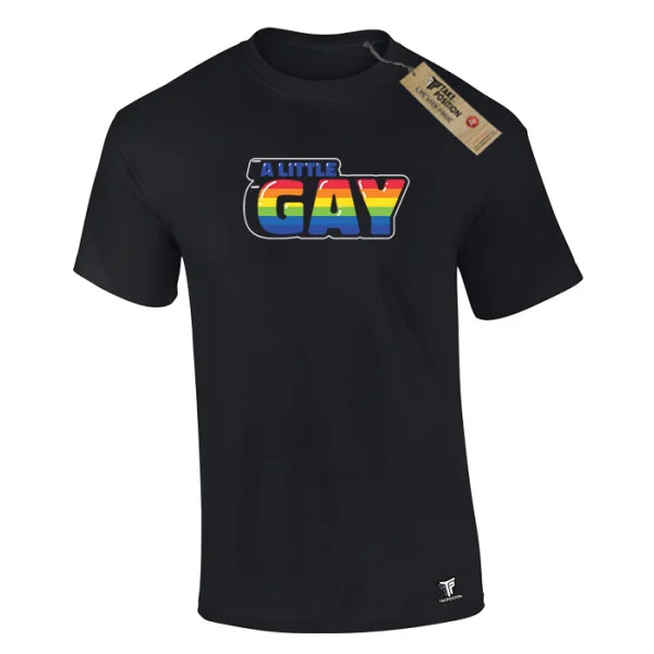 Φωτογραφία προϊόντος: Ανδρικό T-Shirt A Little Gay Μαύρο – Takeposition Pride Edition