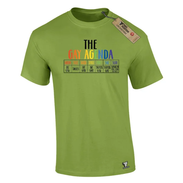 Φωτογραφία προϊόντος: Ανδρικό T-Shirt Gay Agenda Μαύρο – Takeposition Pride Edition