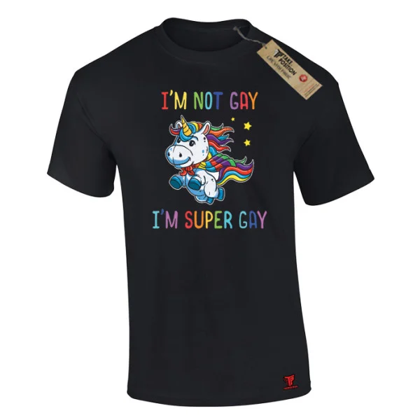 Φωτογραφία προϊόντος: Ανδρικό T-Shirt Super Gay Μαύρο – Takeposition Pride Edition