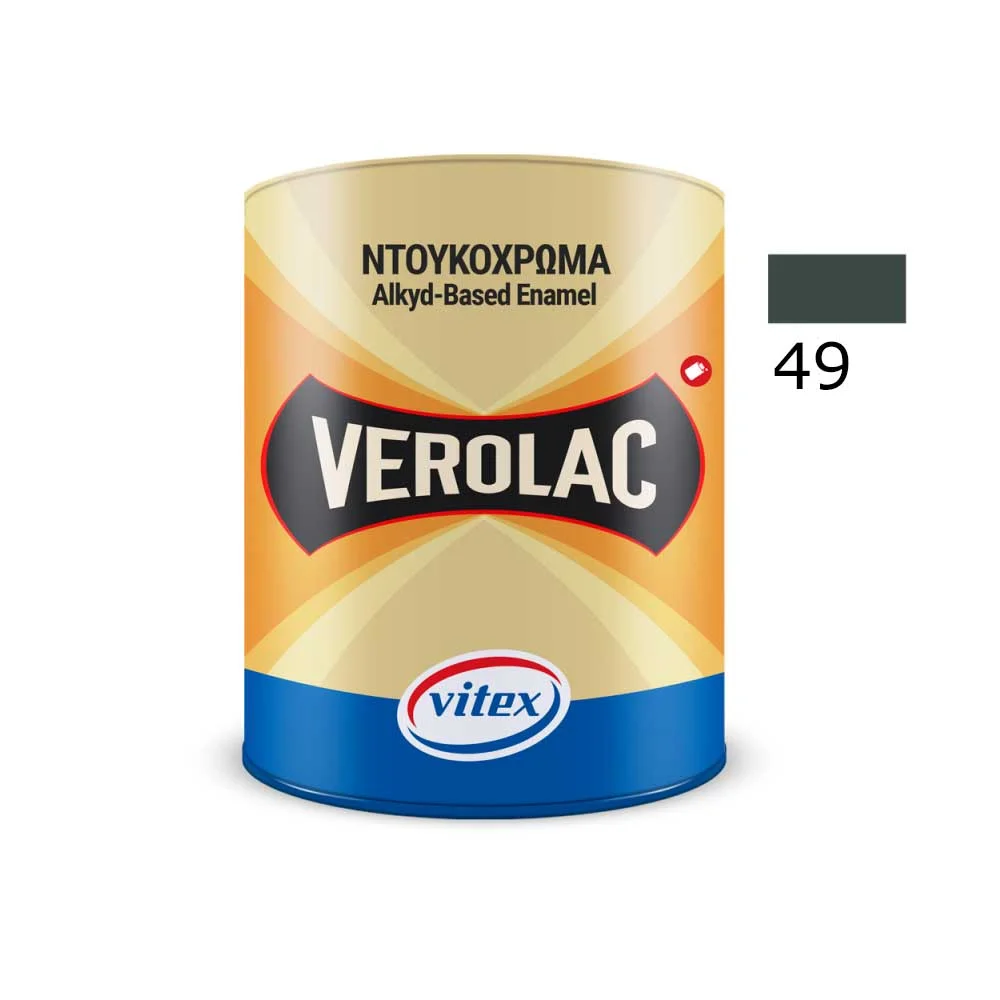 Φωτογραφία προϊόντος: Vitex VEROLAC No 49 Βερνικόχρωμα Διαλύτου για Μεταλλικές και Ξύλινες Επιφάνειες Κυπαρισσί 0.75 lt