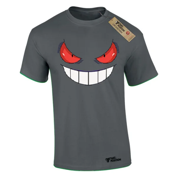 Φωτογραφία προϊόντος: Ανδρικό μπλουζάκι t-shirt βαμβακερό Takeposition Gendar Pokemon, Γκρι σκούρο, 320-1389-08