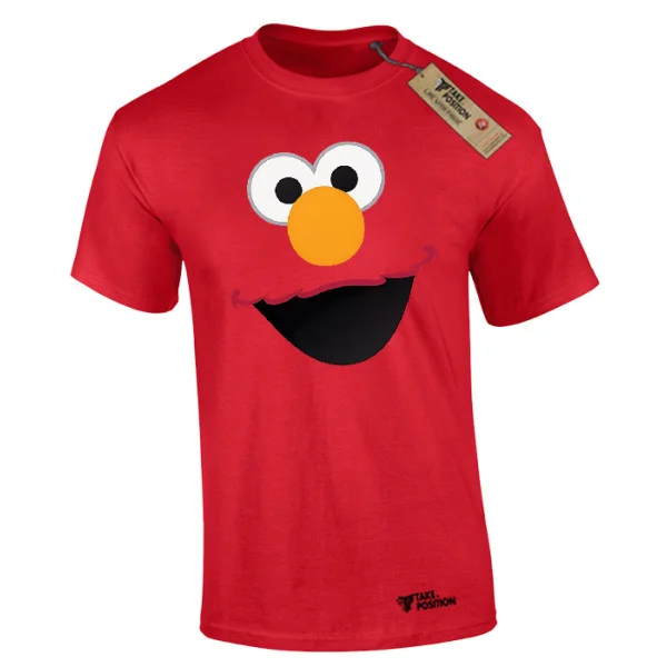 Φωτογραφία προϊόντος: Ανδρικό μπλουζάκι t-shirt βαμβακερό Takeposition Elmo happy face, Κόκκινο, 320-1405-05