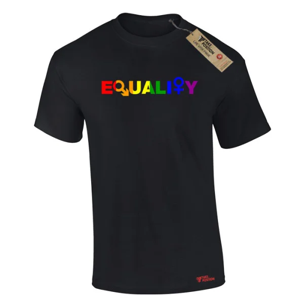 Φωτογραφία προϊόντος: Ανδρικό T-Shirt Equality Μαύρο – Takeposition Pride Edition