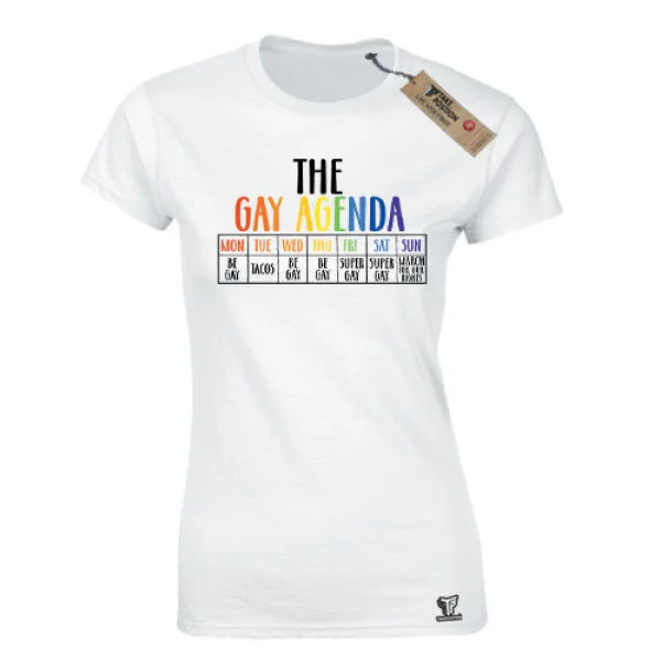 Φωτογραφία προϊόντος: Γυναικείο T-Shirt The Gay Agenda Μαύρο – Takeposition Pride Edition