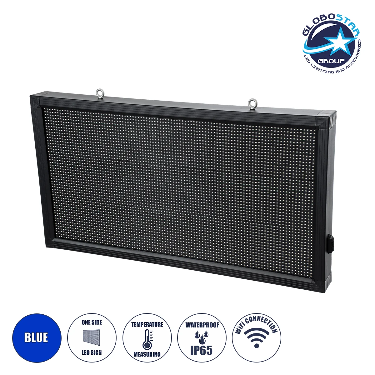 Φωτογραφία προϊόντος: GloboStar® DISPLAY 90810 LED Scrolling Display 96x48cm - Κυλιόμενη Ψηφιακή Πινακίδα / Επιγραφή Μονής Όψης P10 LED SMD AC 220-240V - Λειτουργία μέσω Wi-Fi με Εφαρμογή APP - Αισθήτηρ