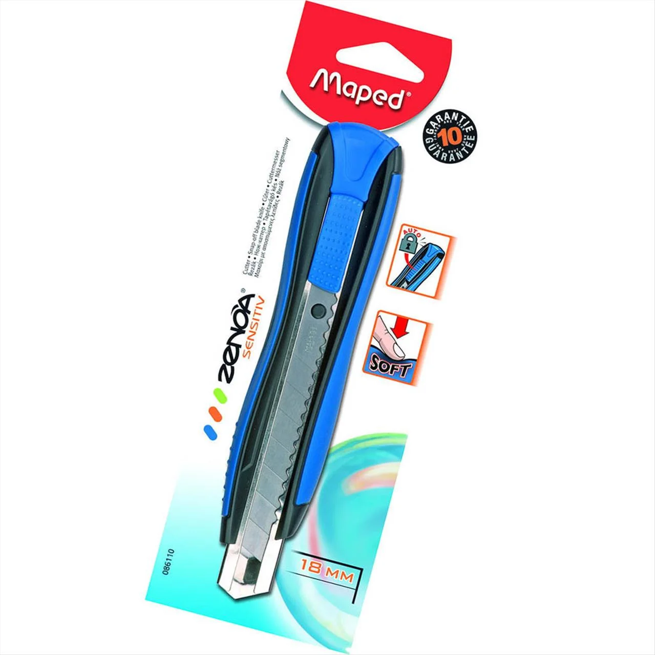 Φωτογραφία προϊόντος: Maped Κοπίδι Zenoa Sensitiv 18mm 086110