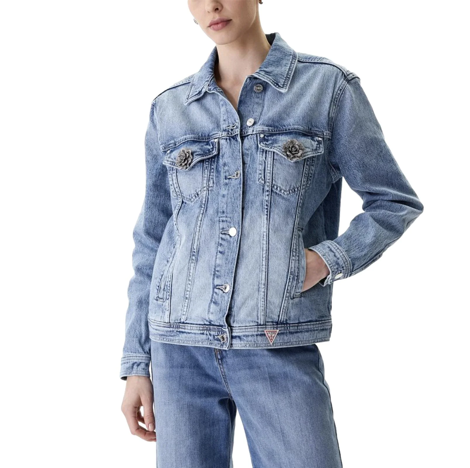 Φωτογραφία προϊόντος: Γυναικεία denim jacket Guess Anna boyfriend fit