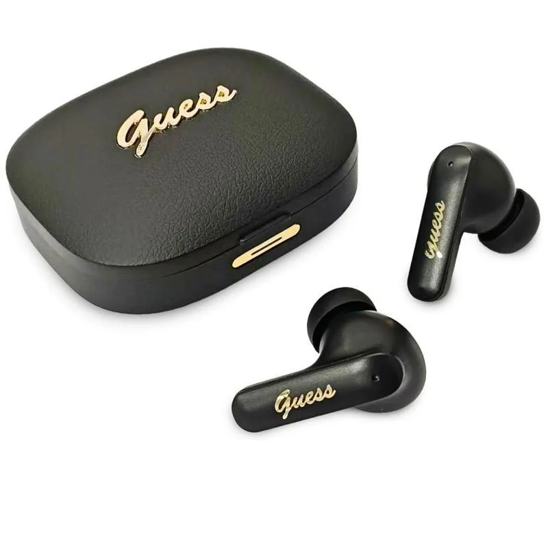 Φωτογραφία προϊόντος: True Wireless Ακουστικά Bluetooth Guess Script Metal Logo 4G Μαύρο N70774