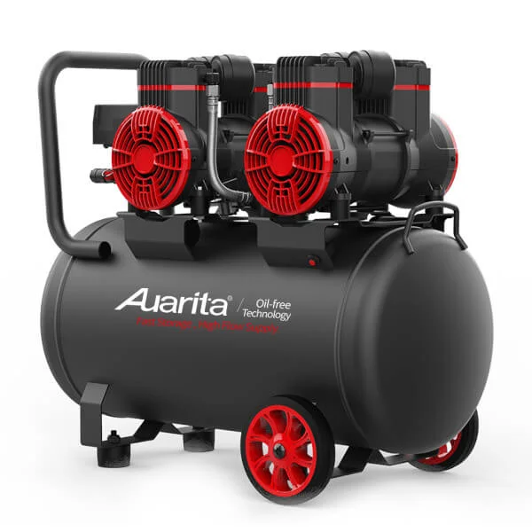 Φωτογραφία προϊόντος: AUARITA 501-1450X2-50 Αεροσυμπιεστής OIL FREE BRUSHLES 50Lt Μονοφασικός Χαμηλού Θορύβου 75dB και Ισχύ 4hp