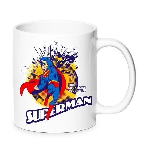 Φωτογραφία προϊόντος: Superman mug Σούπερμαν Κούπα No8 Κεραμική 330ml