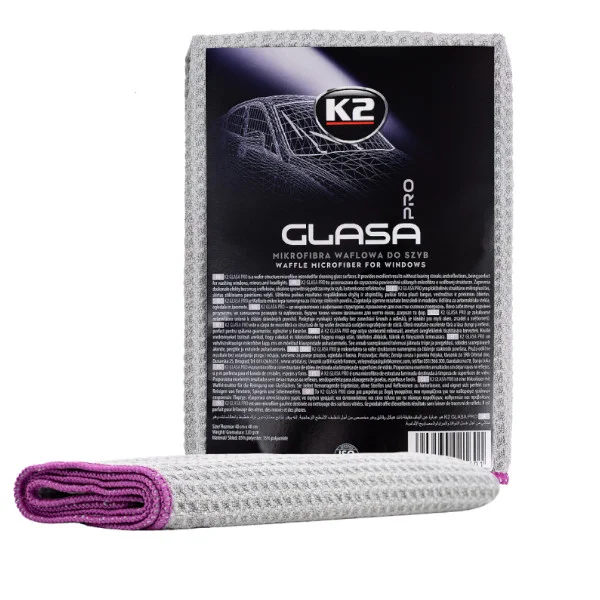 Φωτογραφία προϊόντος: K2 D4030 GLASA PRO Πανί Μικροϊνών Καθαρισμού Τζαμιών