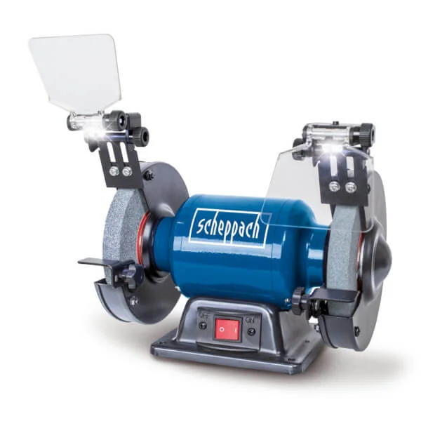 Φωτογραφία προϊόντος: SCHEPPACH SM150L Δίδυμος Τροχός 400W με Πέτρες 150mm και Φως Εργασίας LED