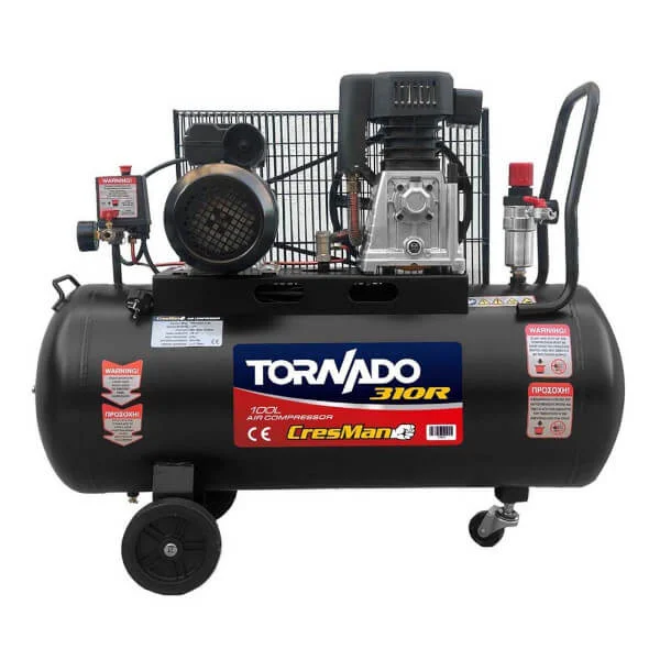 Φωτογραφία προϊόντος: CRESMAN TORNADO 310R Αεροσυμπιεστής 100Lt Μονοφασικός με Ιμάντα 4Hp (11840)