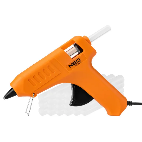 Φωτογραφία προϊόντος: NEO TOOLS 17-102 Πιστόλι Θερμενόμενης Σιλικόνης 11mm 40w +amp; 24 Ράβδους