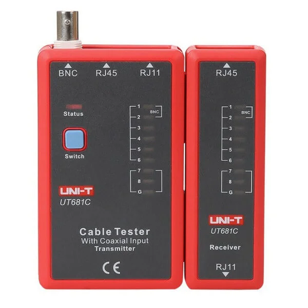 Φωτογραφία προϊόντος: UNI-T UT-681C Ελεγκτής Tester Καλωδίων Δικτύου