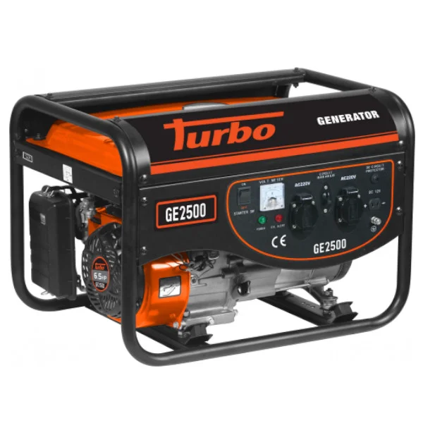 Φωτογραφία προϊόντος: TURBO GE2500 Γεννήτρια Βενζίνης Τετράχρονη 2200W 163cc