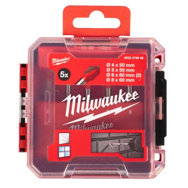 Φωτογραφία προϊόντος: MILWAUKEE 4932479948 Τρυπάνια Γυαλιού και Πλακιδίων Σετ 5τμχ 4-8mm