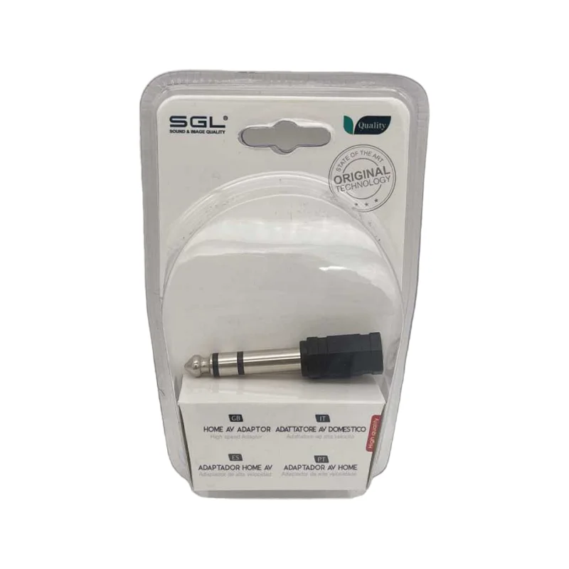 Φωτογραφία προϊόντος: Tradesor Αντάπτορας ήχου Jack 6.3mm σε 3.5mm - 1856-1 - 098920