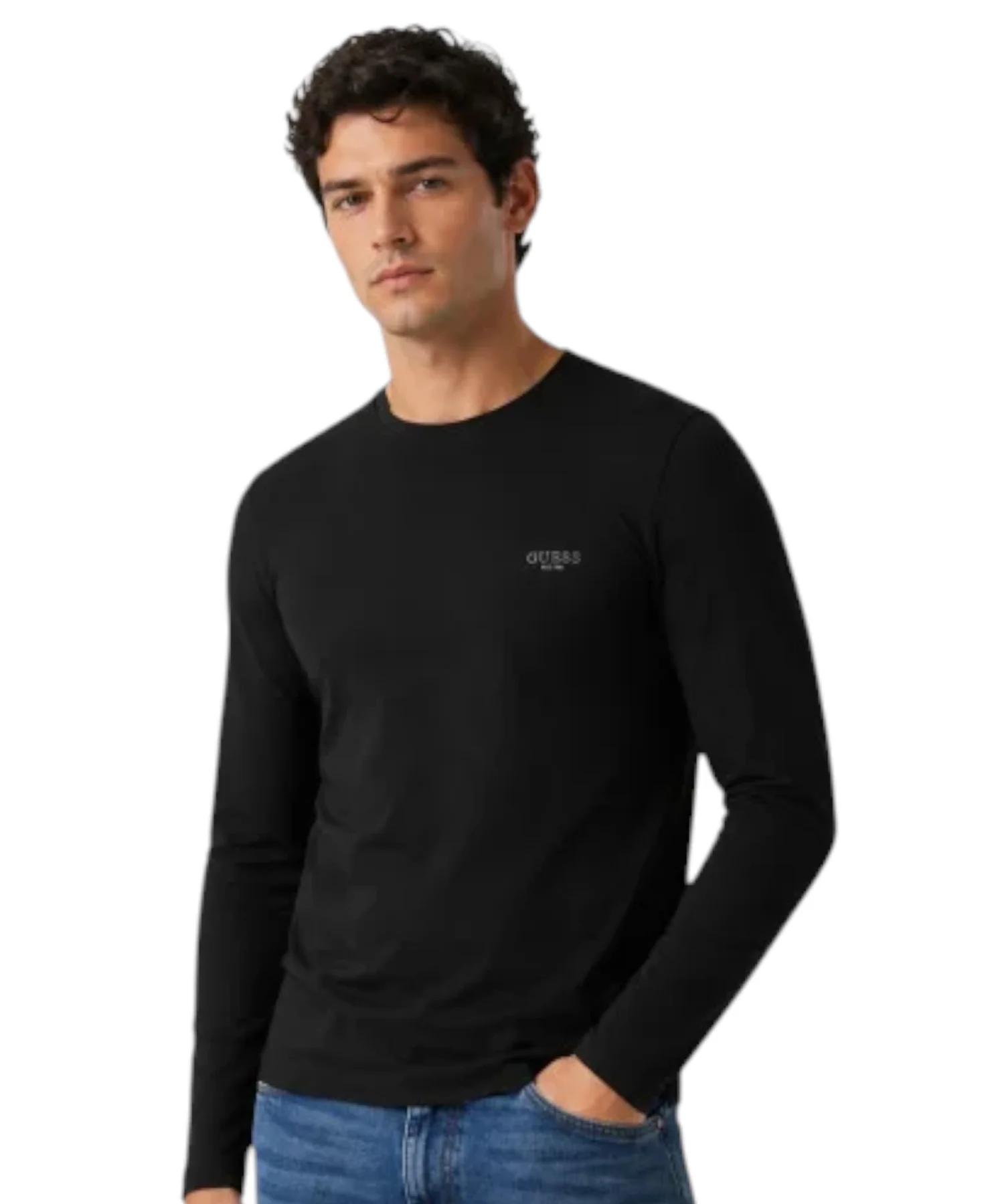 Φωτογραφία προϊόντος: Guess - Ανδρική Μακρυμάνικη Μπλούζα T-Shirt M6YI28K3733-JBLK Μαύρο