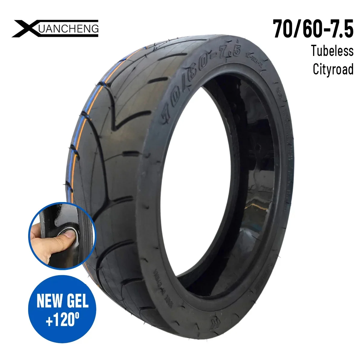 Φωτογραφία προϊόντος: EMOVE XUANCHENG 70/60-7.5 ΕΛΑΣΤΙΚΟ TUBELESS WITH ANTI-PUNCTURE GEL ΓΙΑ ΗΛΕΚΤΡΙΚΑ ΠΑΤΙΝΙΑ NINEBOT