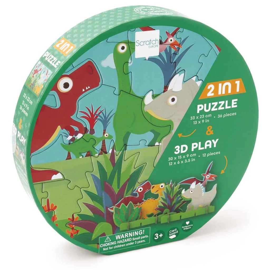 Φωτογραφία προϊόντος: Scratch 3D DINOSAURS PUZZLE 36pcs