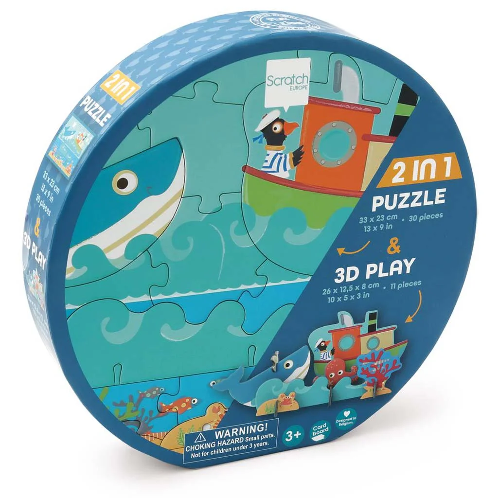 Φωτογραφία προϊόντος: Scratch 3D OCEAN PUZZLE 30pcs