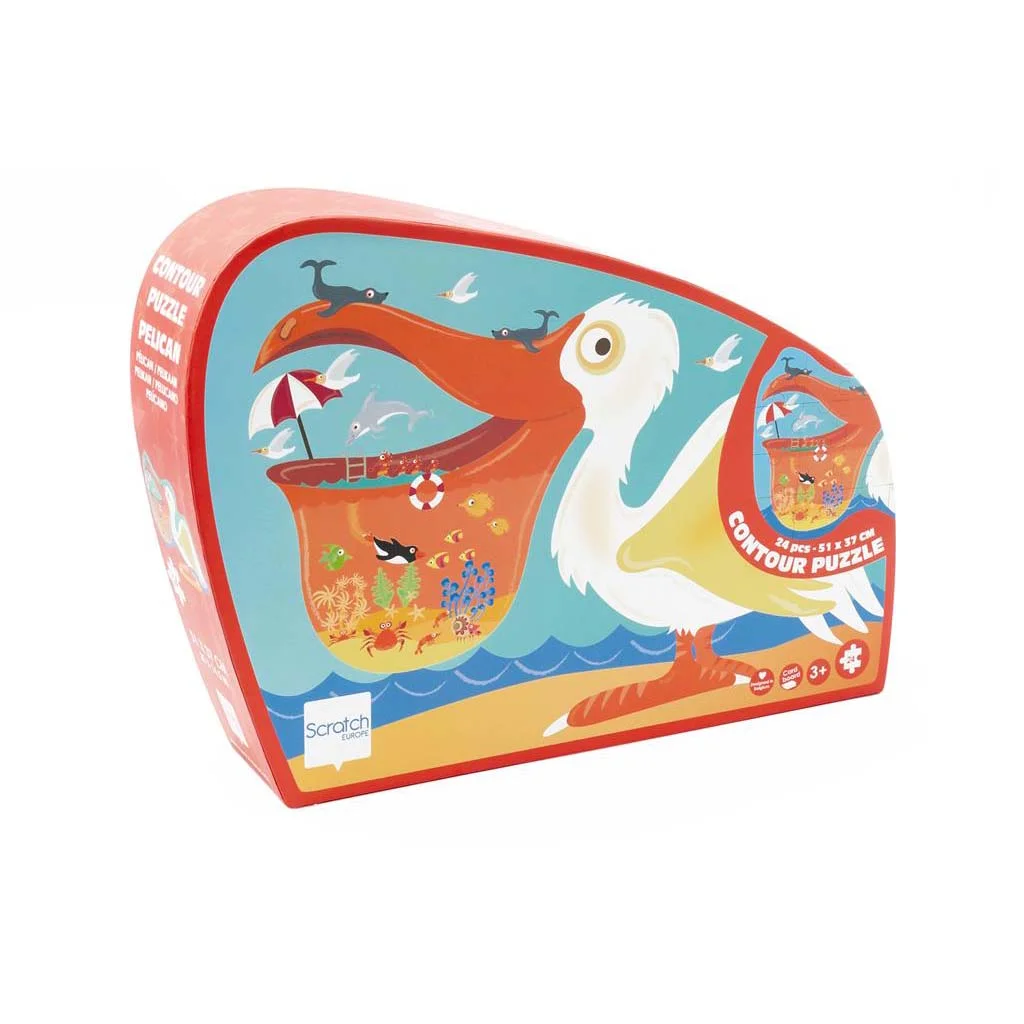 Φωτογραφία προϊόντος: Scratch CONTOUR PUZZLE PELICAN 24pcs