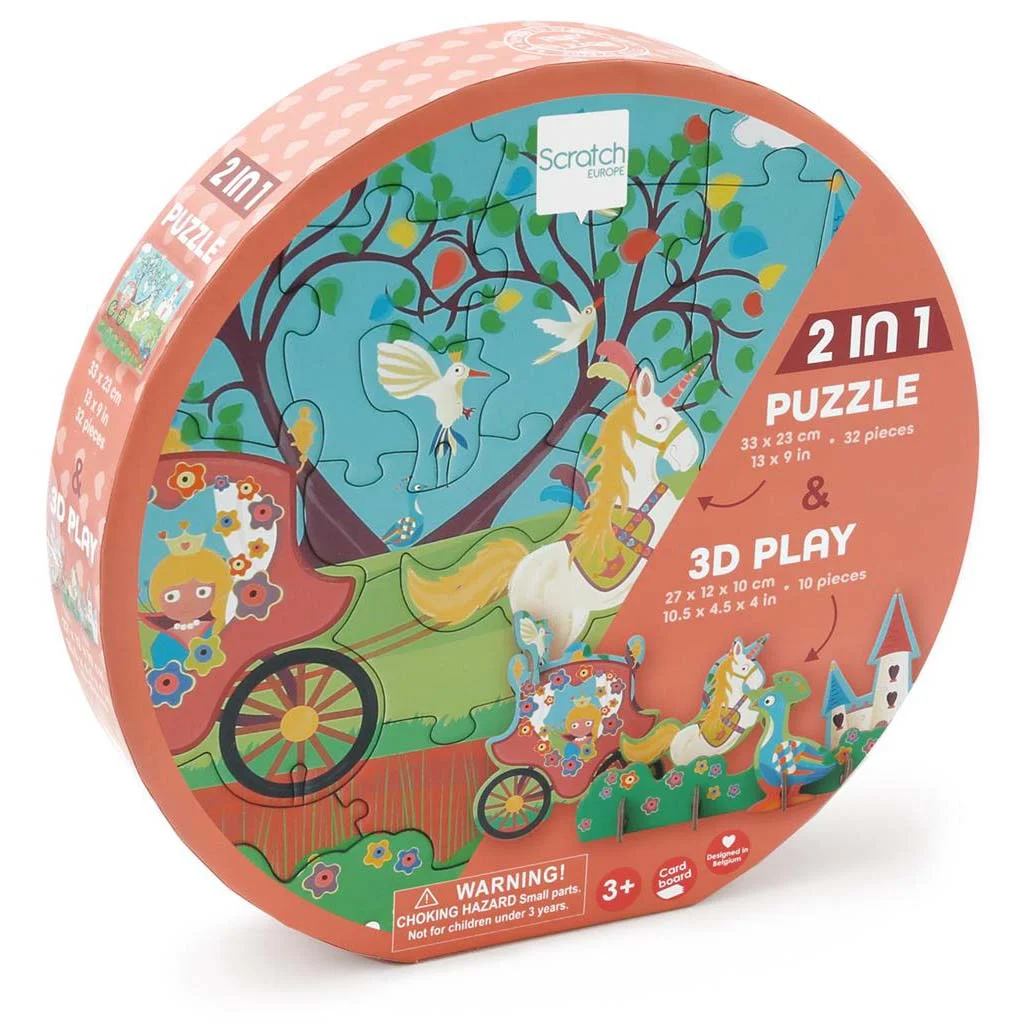 Φωτογραφία προϊόντος: Scratch 3D PRINCESS PUZZLE 32pcs
