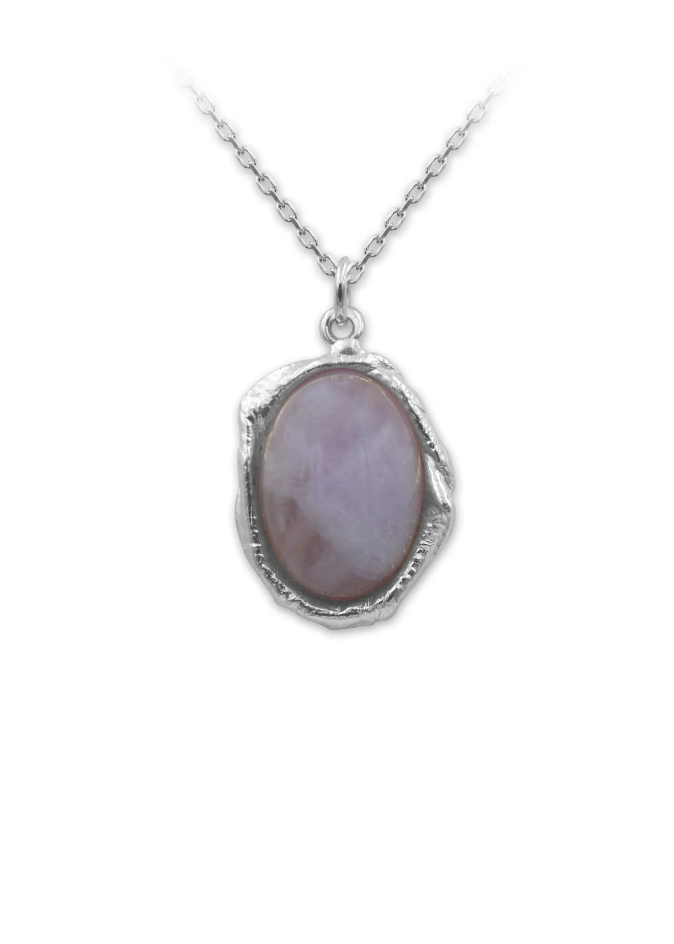 Φωτογραφία προϊόντος: chxaos Ασημένιο 925 επιπλατινωμένο κολιέ Αμέθυστος Λευκός με αλυσίδα KO2031-s