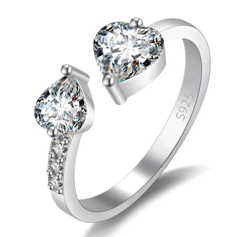 Φωτογραφία προϊόντος: Peach Jewelry Δαχτυλίδι Λάμψη Ασήμι 925 Με Ρόδιο Και Ζιρκόν