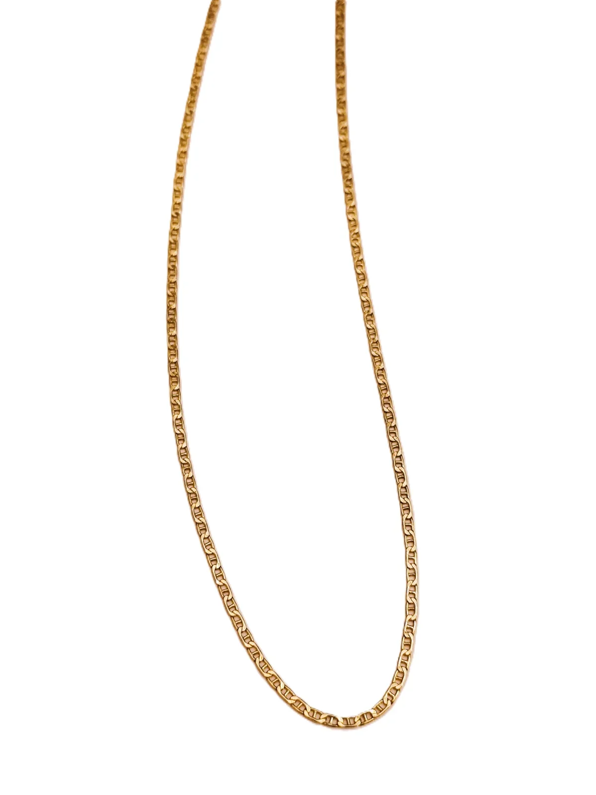 Φωτογραφία προϊόντος: Peach Jewelry Ανδρική και γυναικεία Χρυσή Αλυσίδα – Στρογγυλεμένο Σχέδιο Τύπου Cuban
