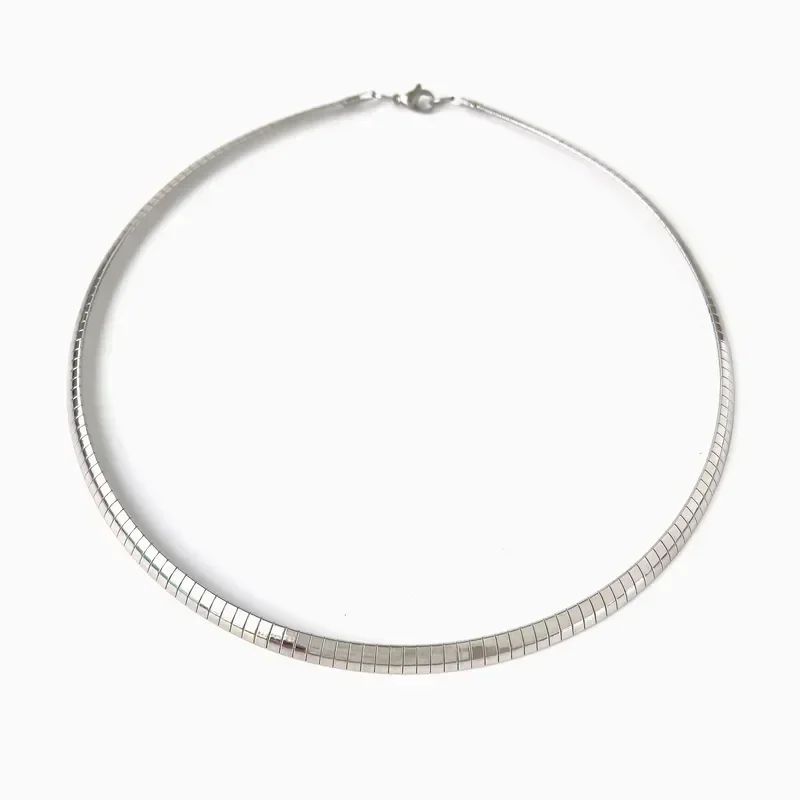 Φωτογραφία προϊόντος: Peach Jewelry Κολιέ Στυλ Ενισχυμένο Μονόχρωμο Χρώμα Ασημί Από Ανοξείδωτο Ατσάλι 316L