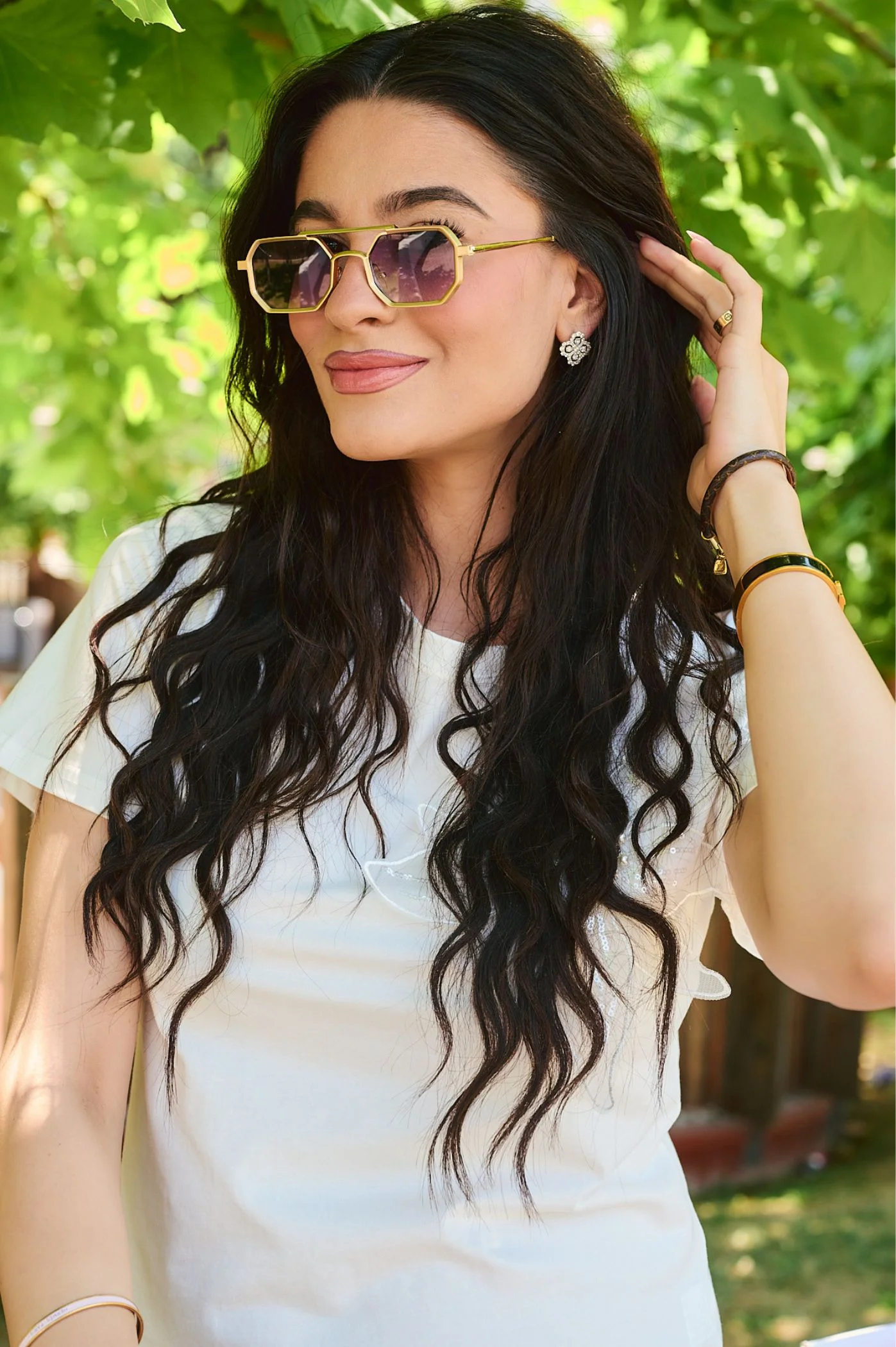 Φωτογραφία προϊόντος: Antithesis Clothing Γυαλιά Ηλίου Amaris Με Πολύγωνο Σκελετό - Μωβ