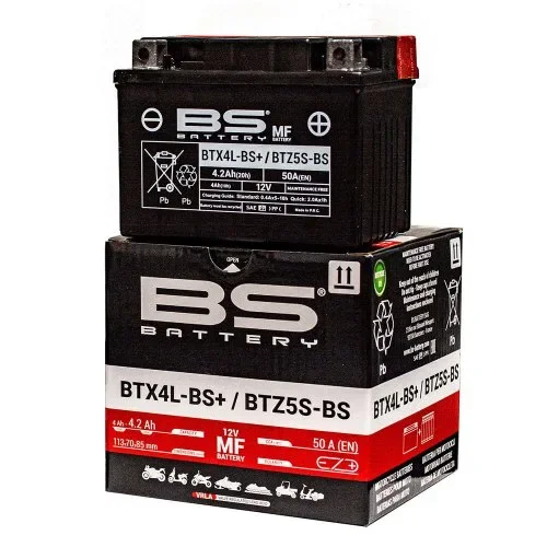 Φωτογραφία προϊόντος: BS BATTERY ΜΠΑΤΑΡΙΑ MF BTX4L-BS+/BTZ5S-BS | BS-BATTERY