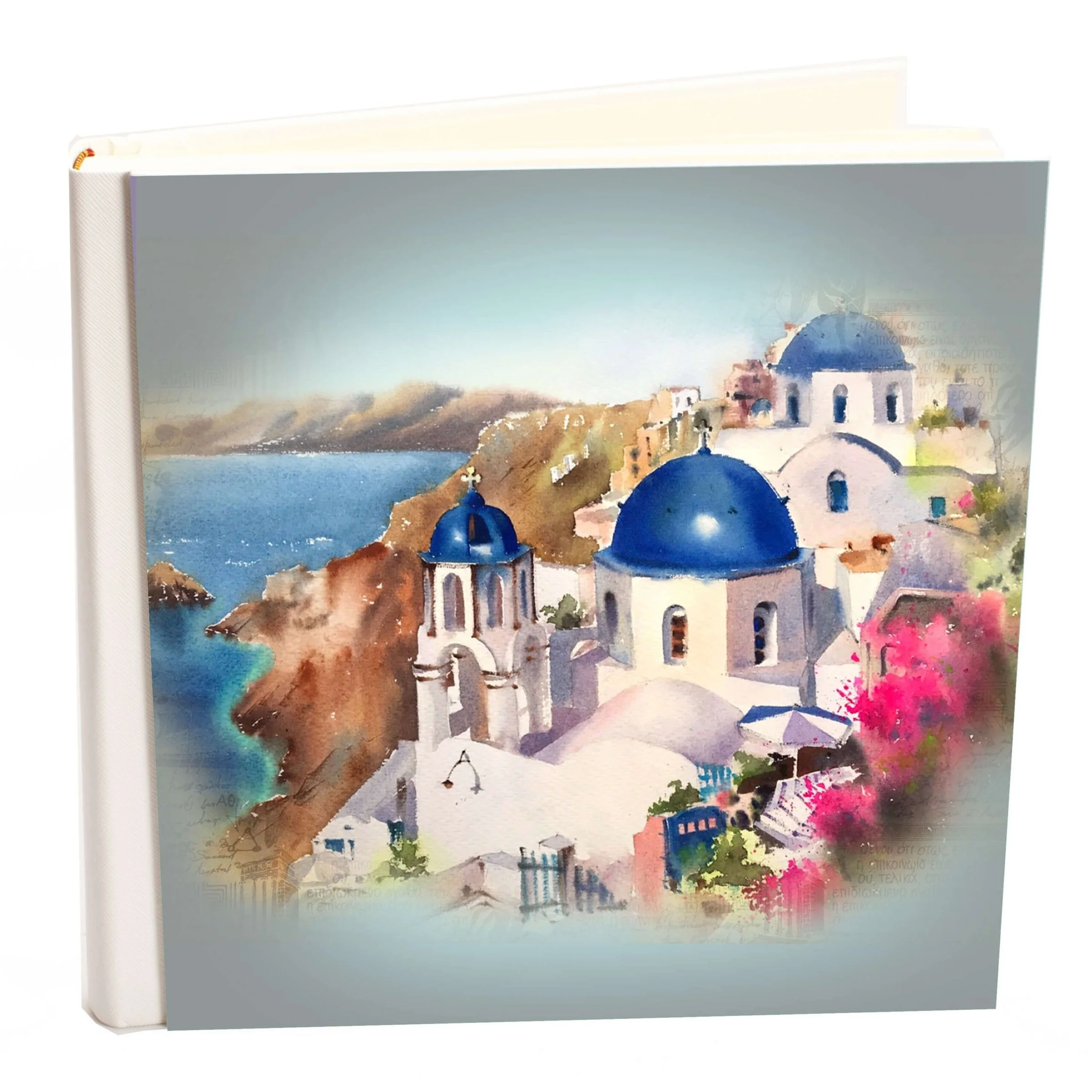 Φωτογραφία προϊόντος: HOPER Άλμπουμ my album Santorini boho style με ριζόχαρτο 24x24cm και κουτί άλμπουμ