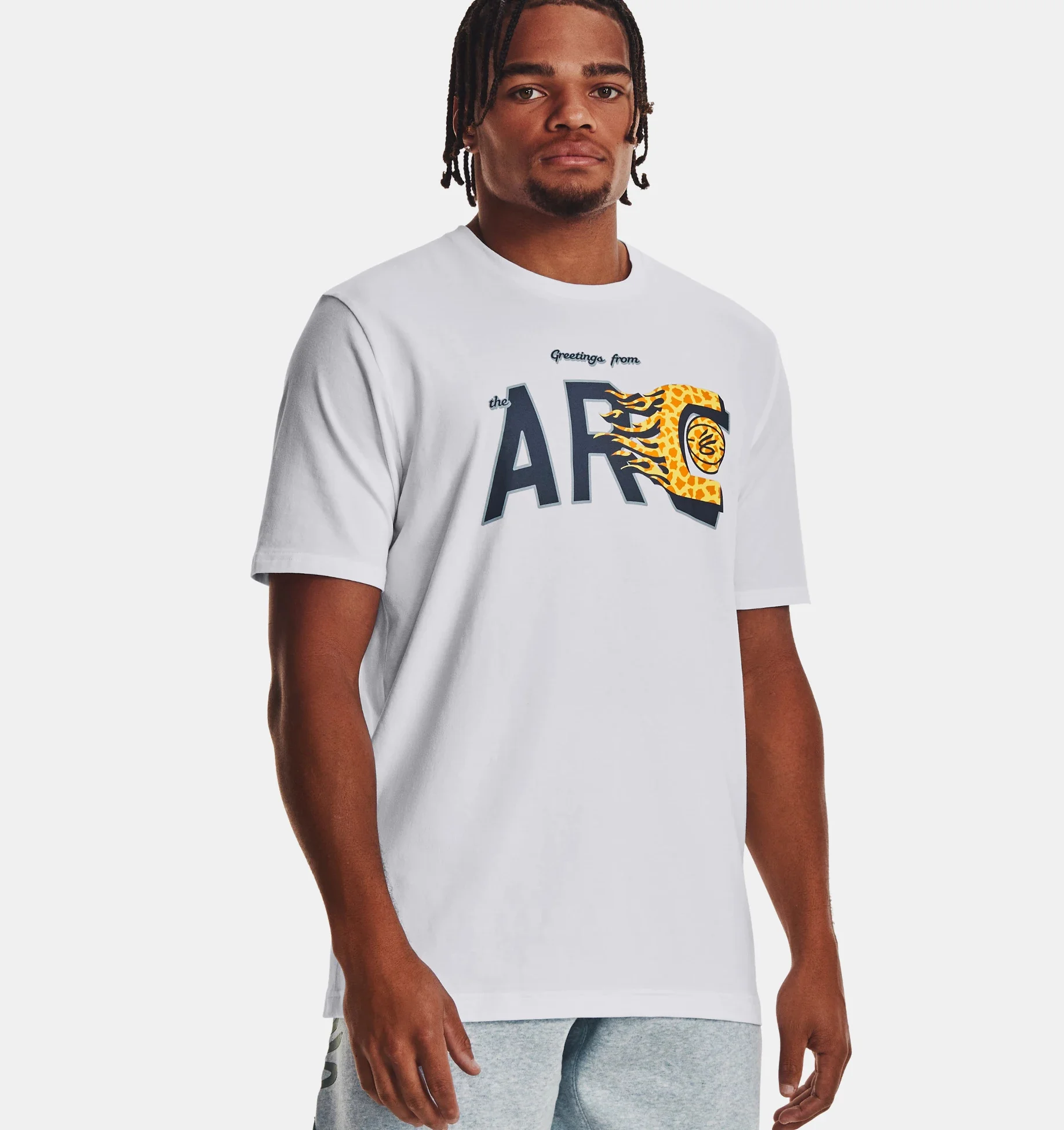 Φωτογραφία προϊόντος: Under Armour Curry Arc Ss Ανδρικό T-Shirt Λευκό