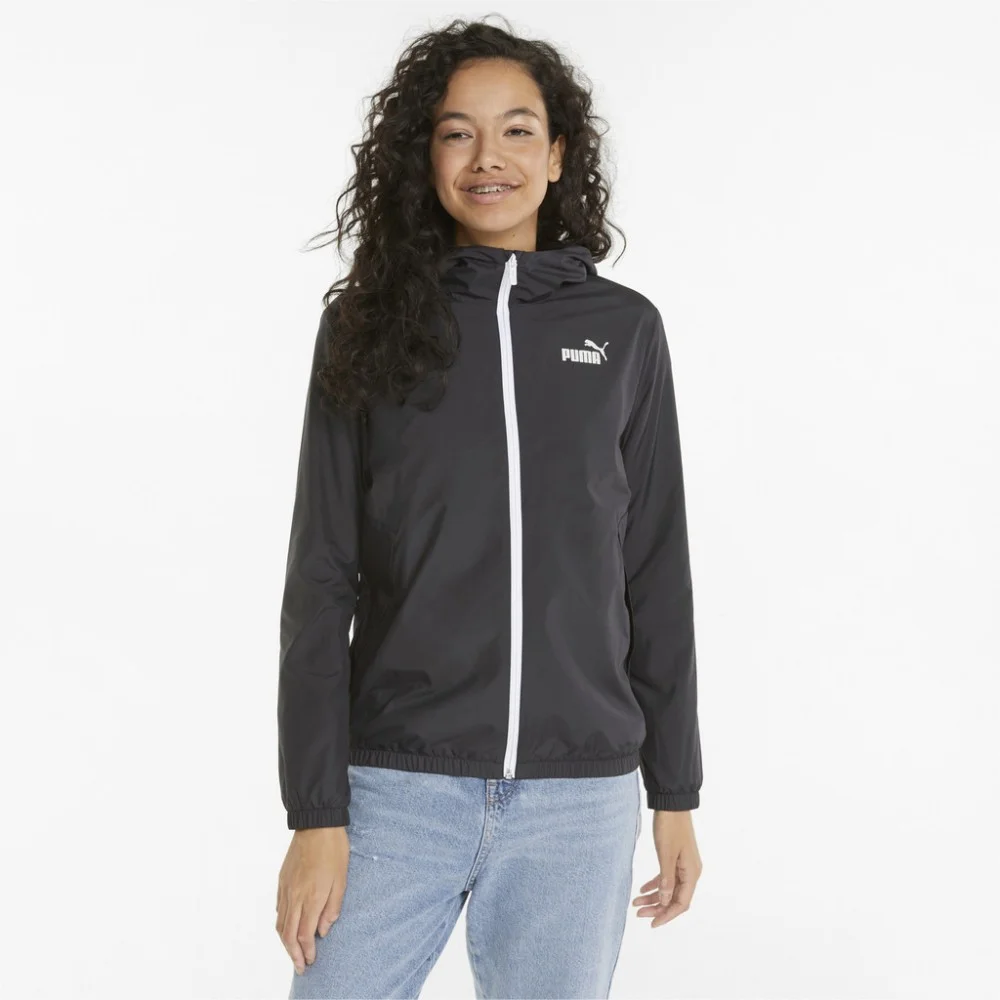 Φωτογραφία προϊόντος: Puma ESS Solid Windbreaker Γυναικείο Αντιανεμικό Μπουφάν Μαύρο